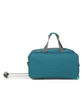 Load image into Gallery viewer, Set of Teakwood Rolling Duffel Travel Bag (Teal)
