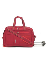 Load image into Gallery viewer, Teakwood Rolling Medium Duffel Travel Bag (Red)