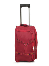 Load image into Gallery viewer, Set of Teakwood Rolling Duffel Travel Bag (Red)