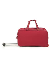 Load image into Gallery viewer, Teakwood Rolling Small Duffel Travel Bag (Red)