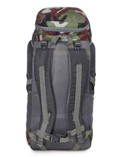 Load image into Gallery viewer, Unisex Grey & Green Camouflage Large Rucksack- 75 L