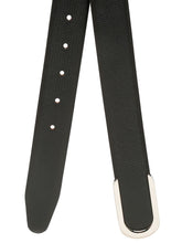 Load image into Gallery viewer, Men Black Textured Leather Belt