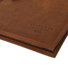 Load image into Gallery viewer, Unisex Brown Solid Genuine Leather Portfolio / File Folder - Clearance sale