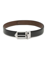 Load image into Gallery viewer, Men Black & Brown Reversible Genuine Leather Belt