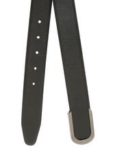 Load image into Gallery viewer, Men Black Textured Leather Belt