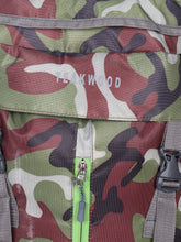Load image into Gallery viewer, Unisex Green& Black Camouflage Large Rucksack- 75 L