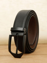 Load image into Gallery viewer, Teakwood Genuine Leather Black Belt