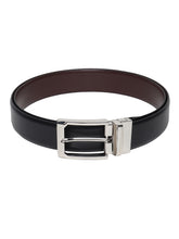 Load image into Gallery viewer, Men Black & Brown Texture Reversible Leather Belt