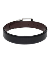 Load image into Gallery viewer, Men Black & Brown Texture Reversible Leather Belt