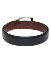Load image into Gallery viewer, Men Black & Brown Texture Reversible Leather Belt