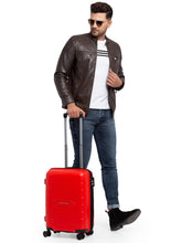 Load image into Gallery viewer, Teakwood Red Trolley Bag