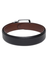 Load image into Gallery viewer, Men Black & Brown Texture Reversible Leather Belt