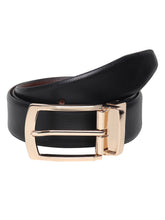 Load image into Gallery viewer, Men Black & Brown Texture Reversible Leather Belt