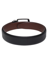 Load image into Gallery viewer, Men Black & Brown Texture Reversible Leather Belt