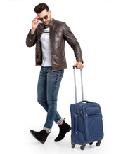 Load image into Gallery viewer, Teakwood Blue Trolley Bag Set of Three