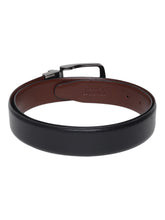 Load image into Gallery viewer, Men Black & Brown Texture Reversible Leather Belt