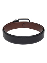 Load image into Gallery viewer, Men Black & Brown Texture Reversible Leather Belt