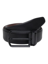 Load image into Gallery viewer, Men Black & Brown Texture Reversible Leather Belt