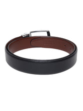 Load image into Gallery viewer, Men Black & Brown Texture Reversible Leather Belt