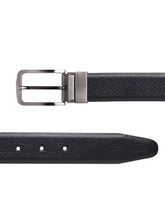 Load image into Gallery viewer, Men Black & Brown Texture Reversible Leather Belt