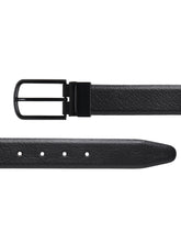 Load image into Gallery viewer, Men Black & Brown Texture Reversible Leather Belt