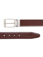 Load image into Gallery viewer, Men Black & Brown Texture Reversible Leather Belt