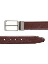 Load image into Gallery viewer, Men Black & Brown Texture Reversible Leather Belt