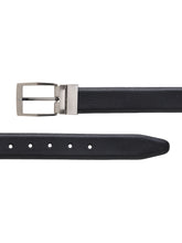 Load image into Gallery viewer, Men Black & Brown Texture Reversible Leather Belt