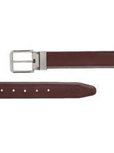 Load image into Gallery viewer, Men Black & Brown Texture Reversible Leather Belt