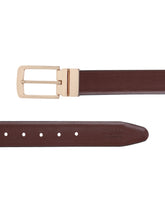 Load image into Gallery viewer, Men Black & Brown Texture Reversible Leather Belt