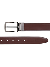 Load image into Gallery viewer, Men Black & Brown Texture Reversible Leather Belt