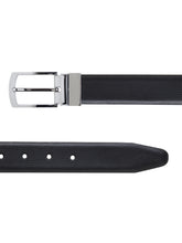 Load image into Gallery viewer, Men Black & Brown Texture Reversible Leather Belt