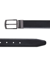 Load image into Gallery viewer, Men Black & Brown Texture Reversible Leather Belt