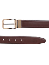 Load image into Gallery viewer, Men Black & Brown Texture Reversible Leather Belt