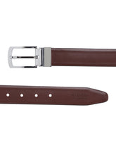 Load image into Gallery viewer, Men Black & Brown Texture Reversible Leather Belt