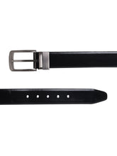 Load image into Gallery viewer, Men Black & Brown Solid Reversible Leather Belt
