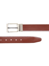 Load image into Gallery viewer, Men Black & Brown Solid Reversible Leather Belt