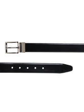 Load image into Gallery viewer, Men Black & Brown Solid Reversible Leather Belt