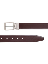 Load image into Gallery viewer, Men Black & Brown Texture Reversible Leather Belt