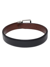 Load image into Gallery viewer, Men Black & Brown Texture Reversible Leather Belt