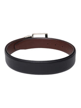 Load image into Gallery viewer, Men Black & Brown Texture Reversible Leather Belt