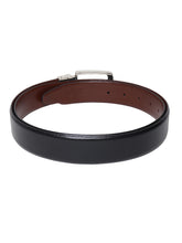 Load image into Gallery viewer, Men Black & Brown Texture Reversible Leather Belt