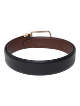 Load image into Gallery viewer, Men Black & Brown Texture Reversible Leather Belt