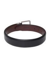 Load image into Gallery viewer, Men Black & Brown Texture Reversible Leather Belt