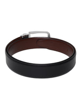 Load image into Gallery viewer, Men Black & Brown Texture Reversible Leather Belt