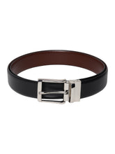 Load image into Gallery viewer, Men Black & Brown Texture Reversible Leather Belt