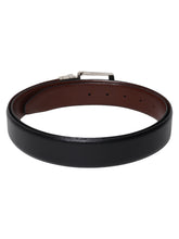 Load image into Gallery viewer, Men Black & Brown Texture Reversible Leather Belt