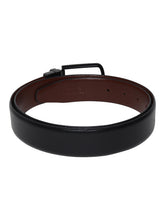 Load image into Gallery viewer, Men Black & Brown Texture Reversible Leather Belt