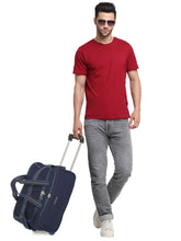 Load image into Gallery viewer, Teakwood Rolling Small Duffel Travel Bag (Blue)