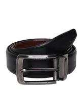 Load image into Gallery viewer, Men Black & Brown Texture Reversible Leather Belt